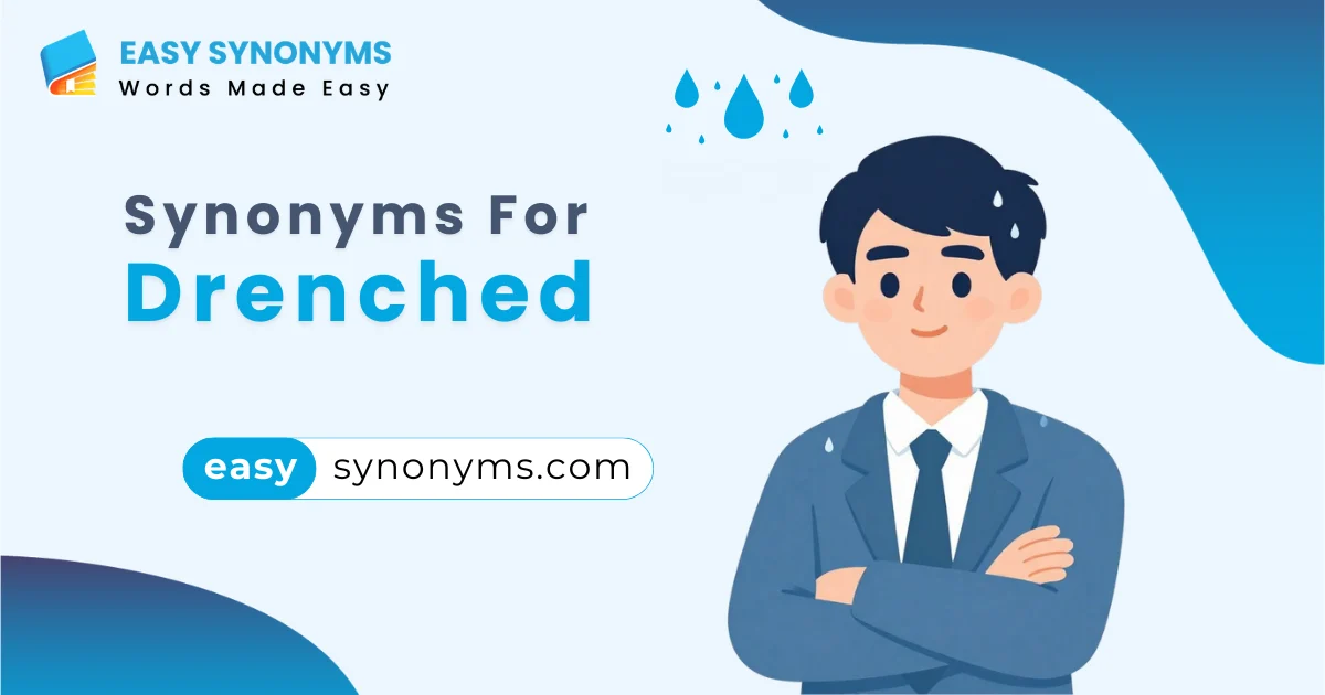 synonyms for drenched