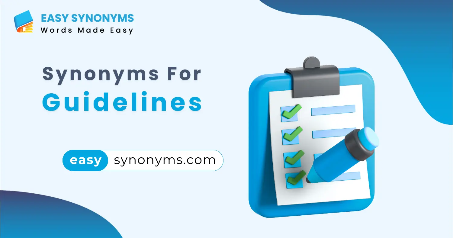 synonyms for guidelines