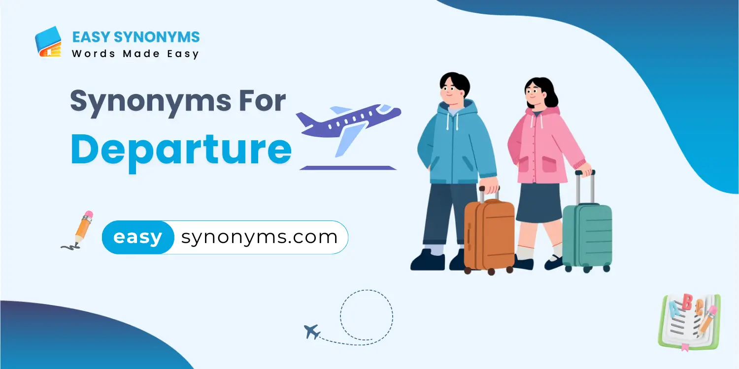 synonyms for departure