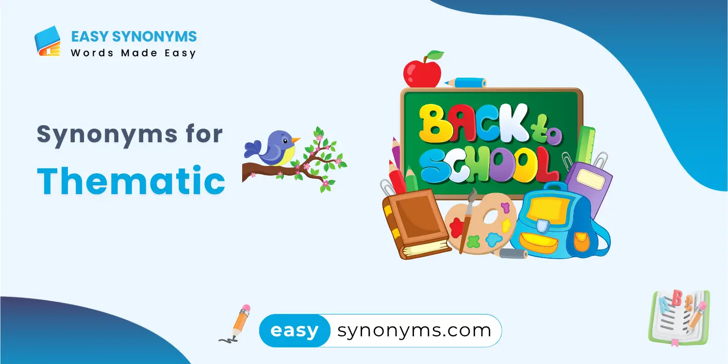 synonyms of thematic