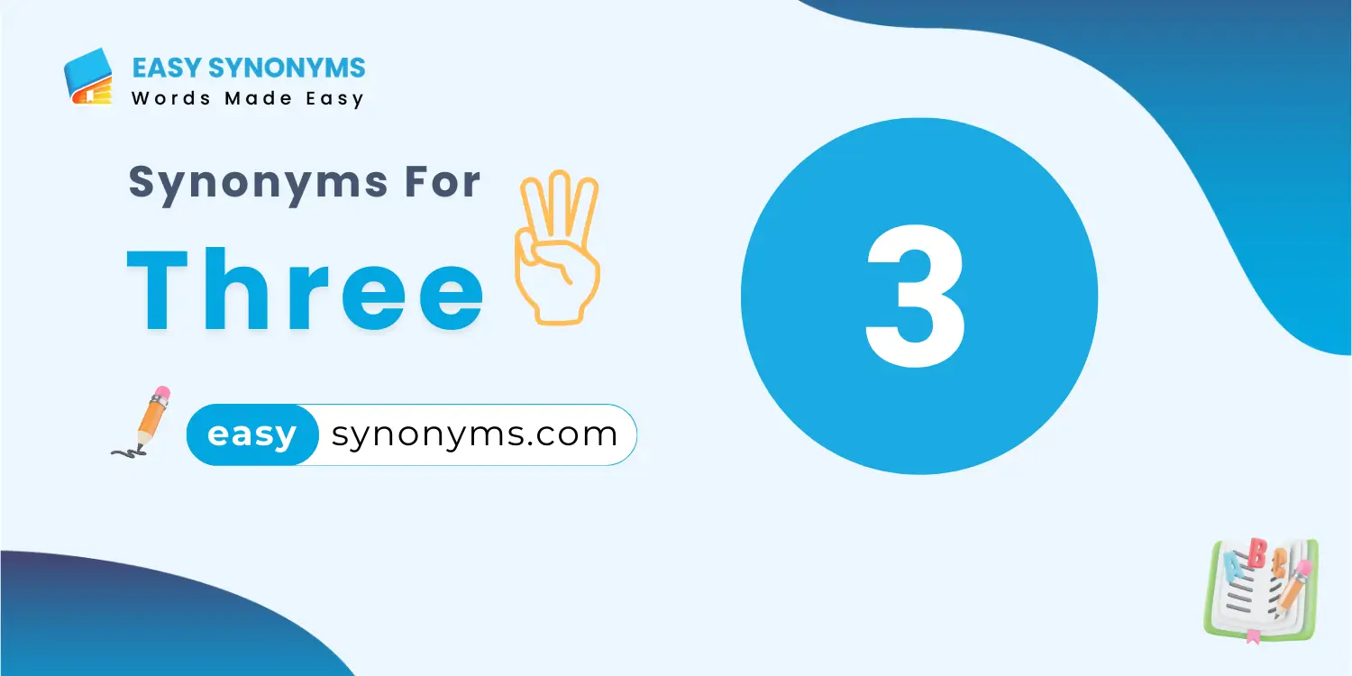 synonyms for three