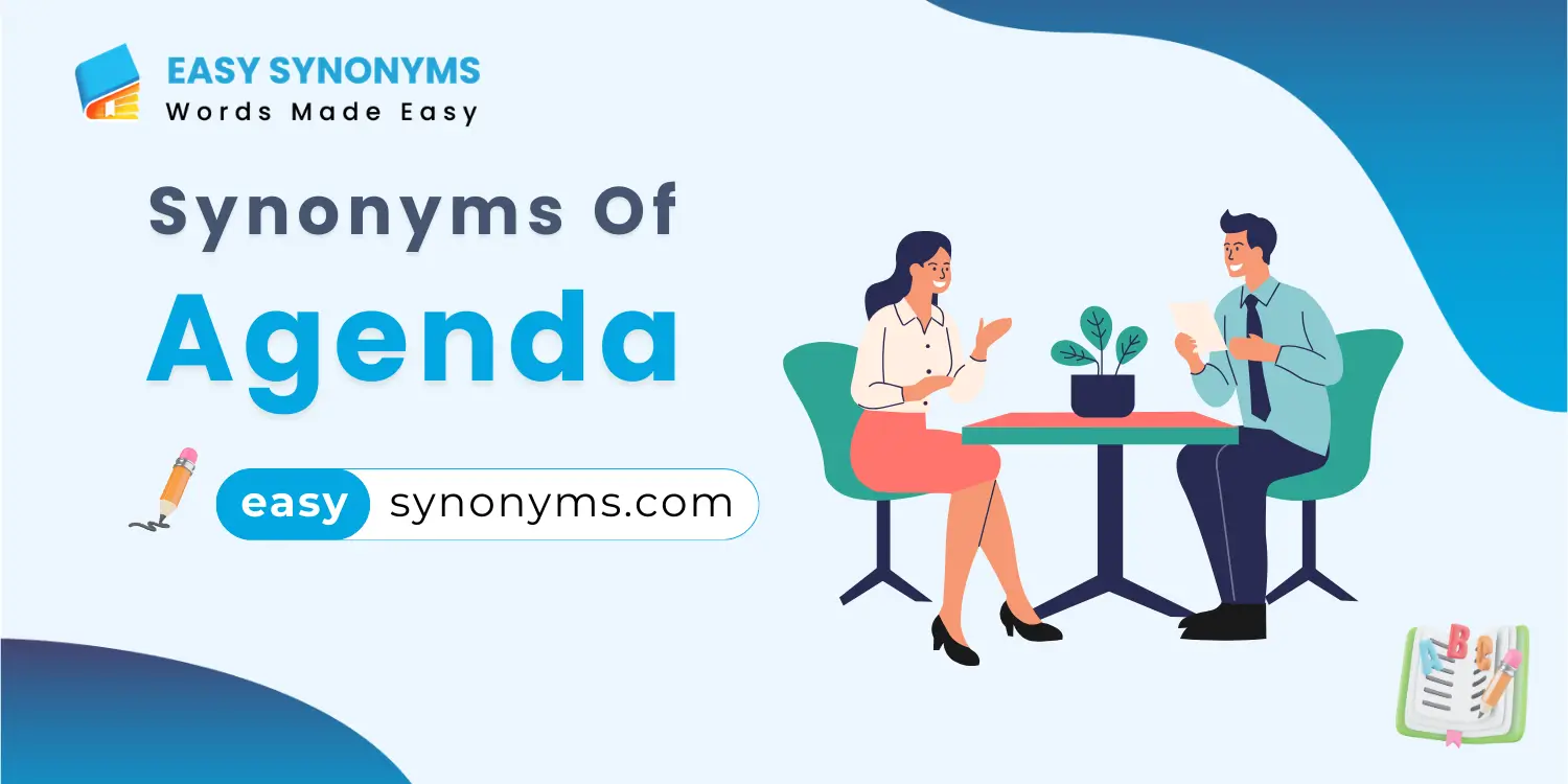 synonyms of agenda