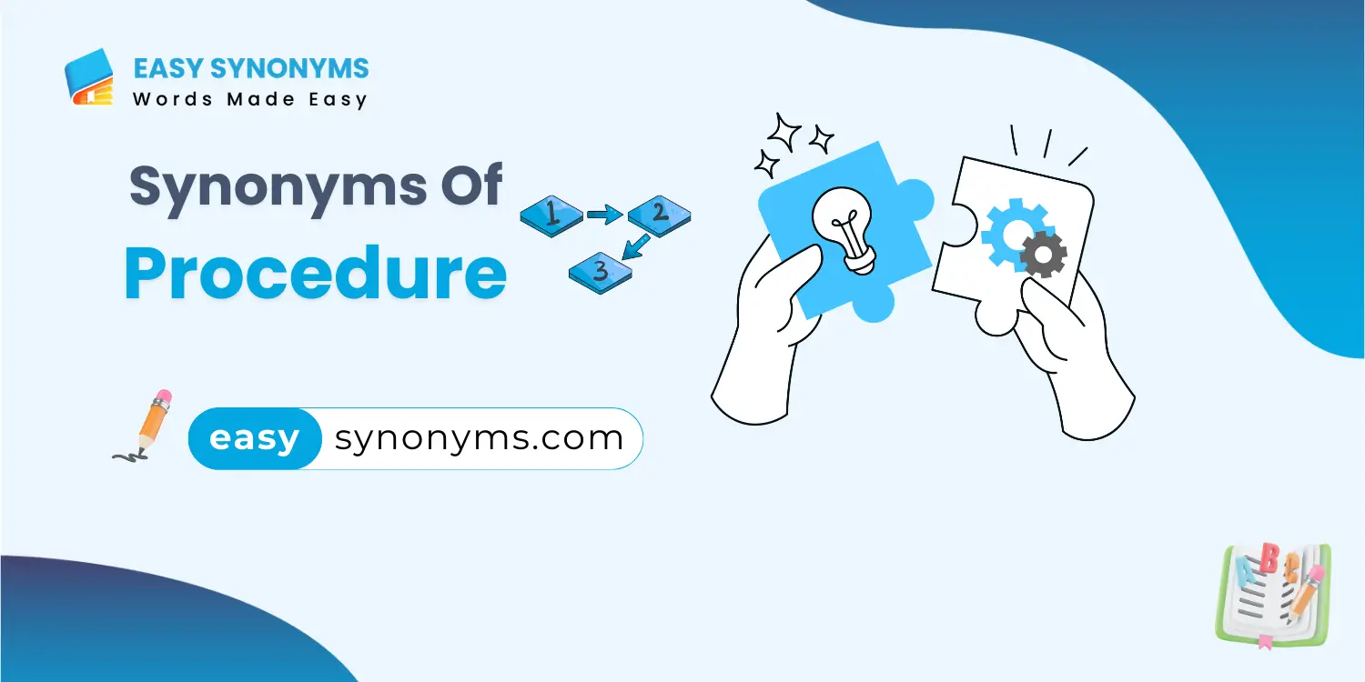 synonyms of procedure