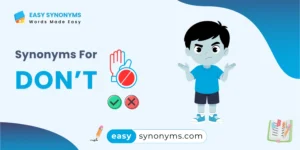 Synonyms for Don't