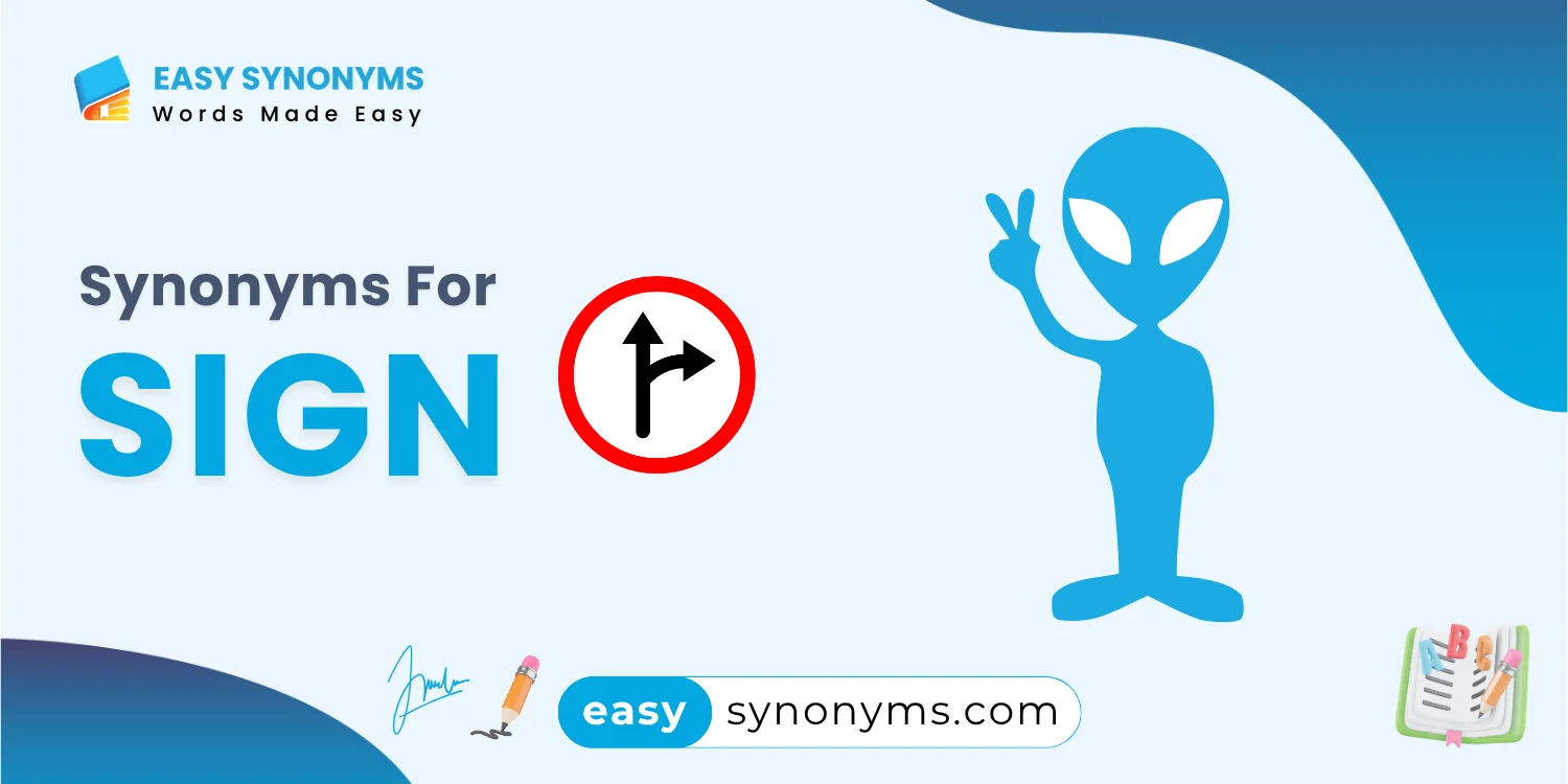 synonyms for sign