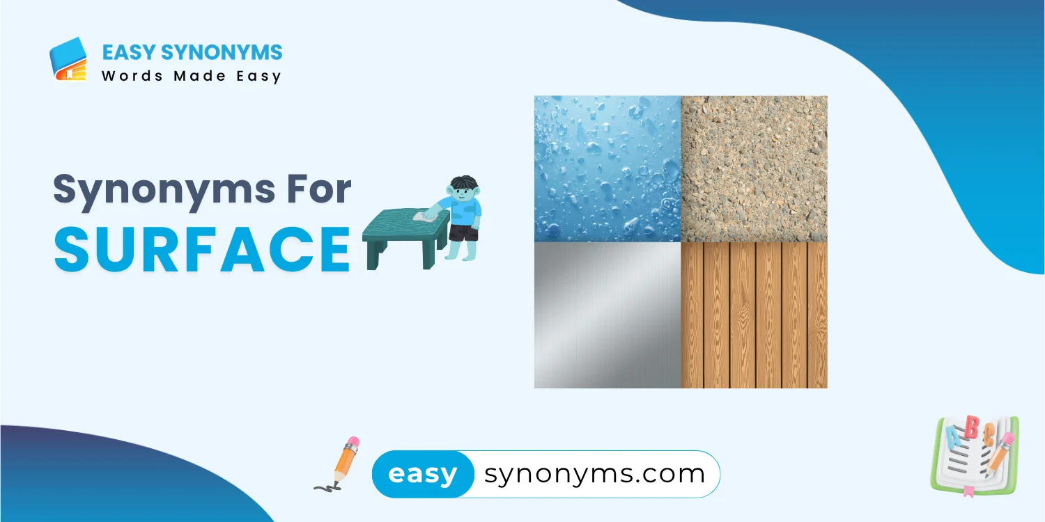 synonyms for surface