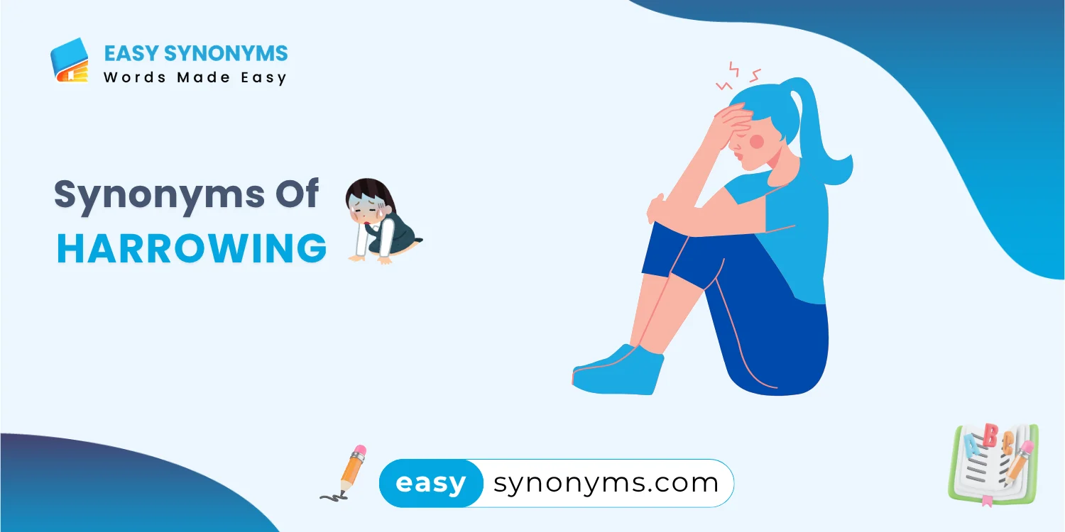 synonyms of harrowing