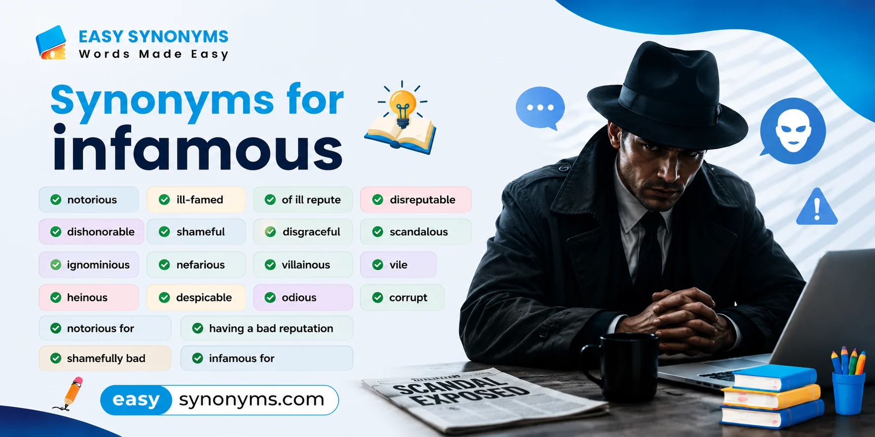 synonyms for infamous