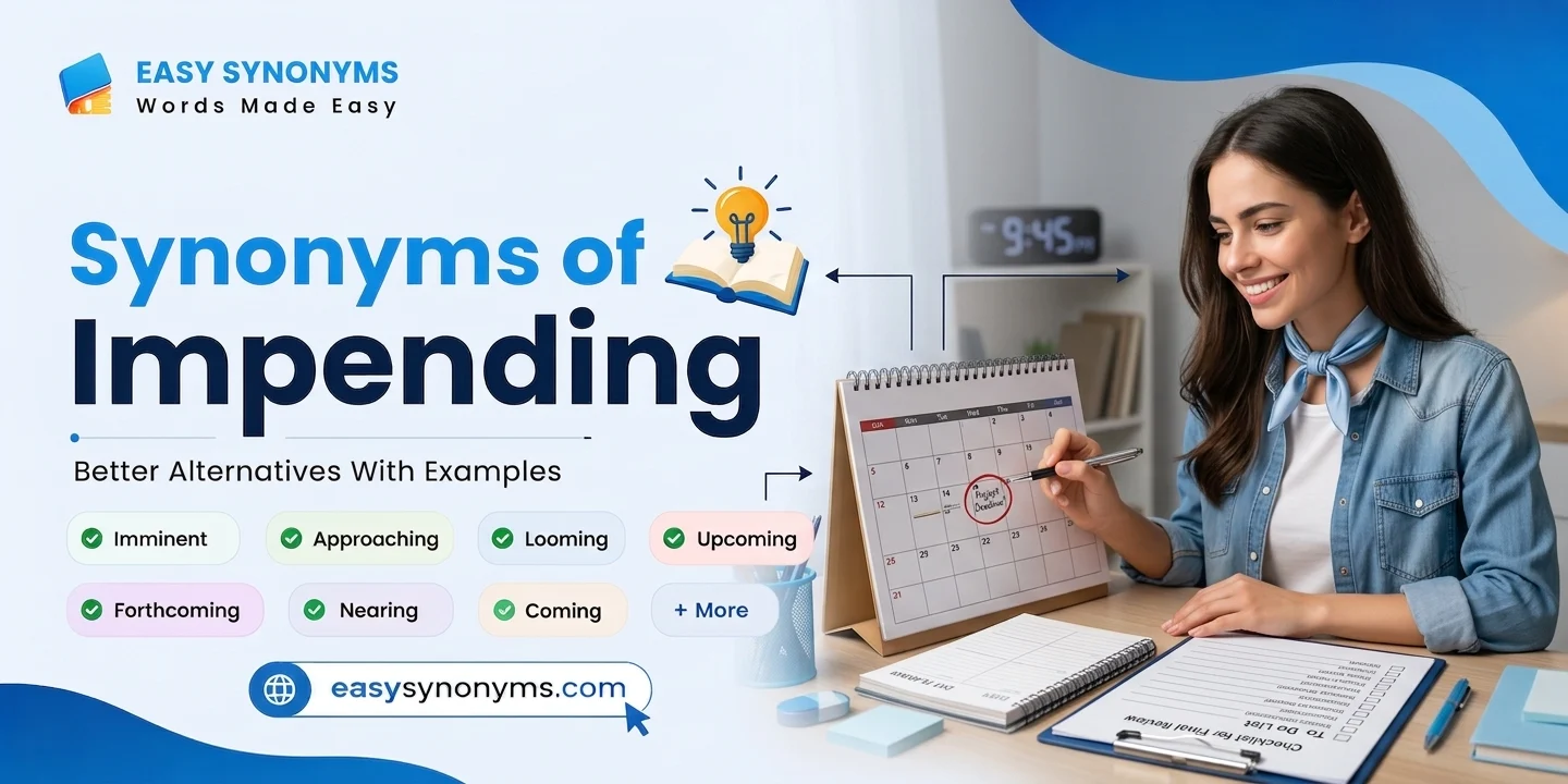 synonyms of impending