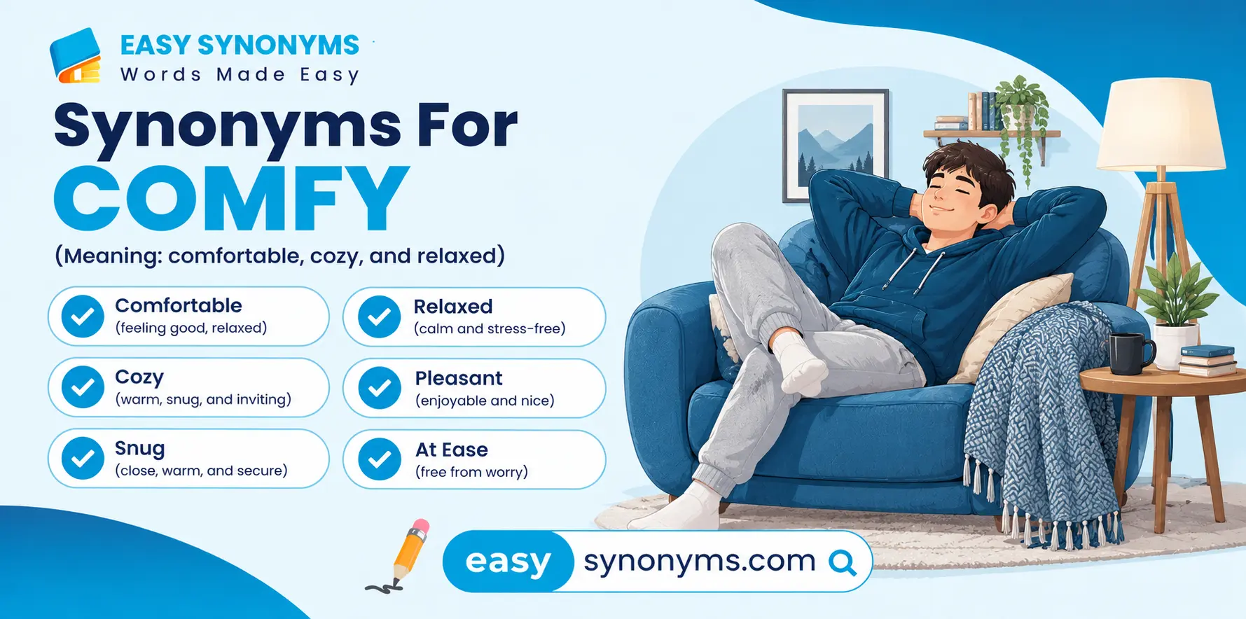 synonyms for comfy