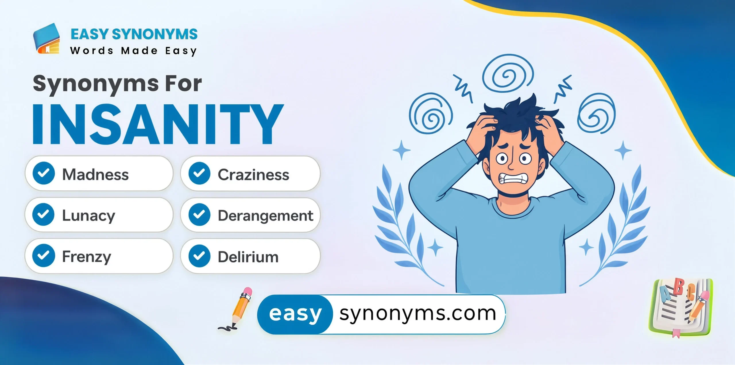 synonyms for insanity