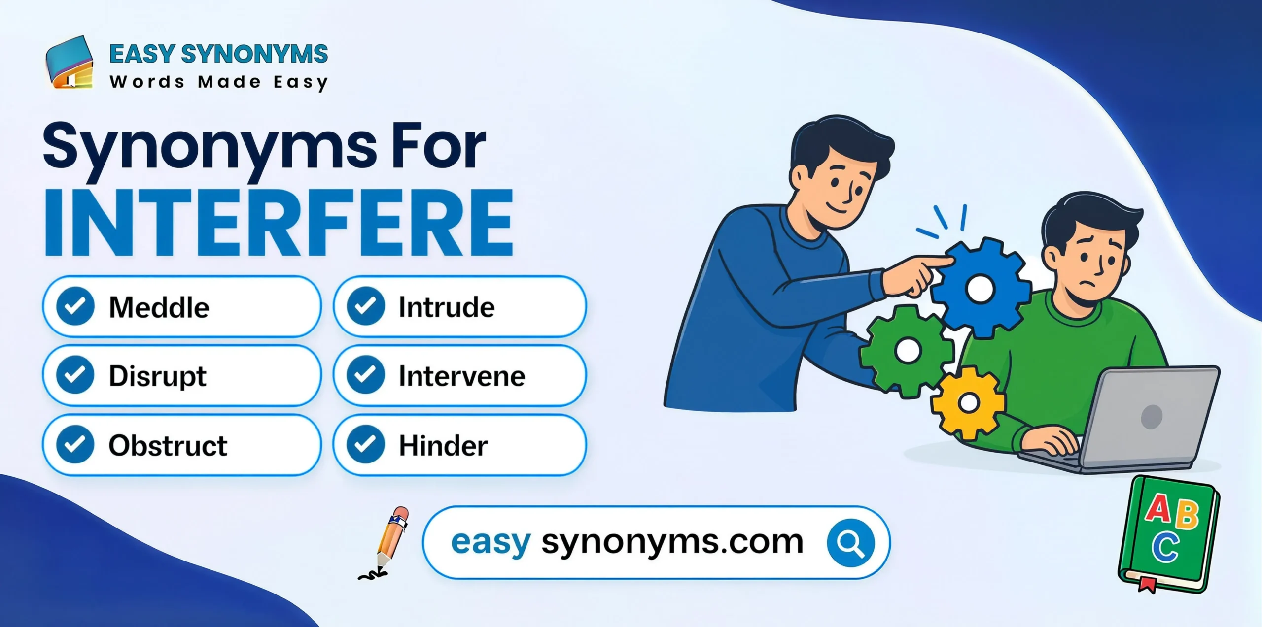 synonyms for interfere