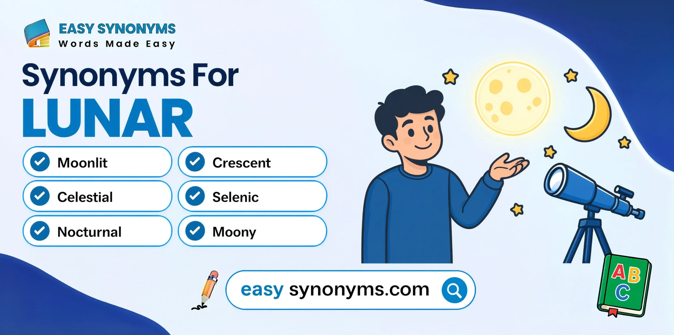 synonyms of lunar