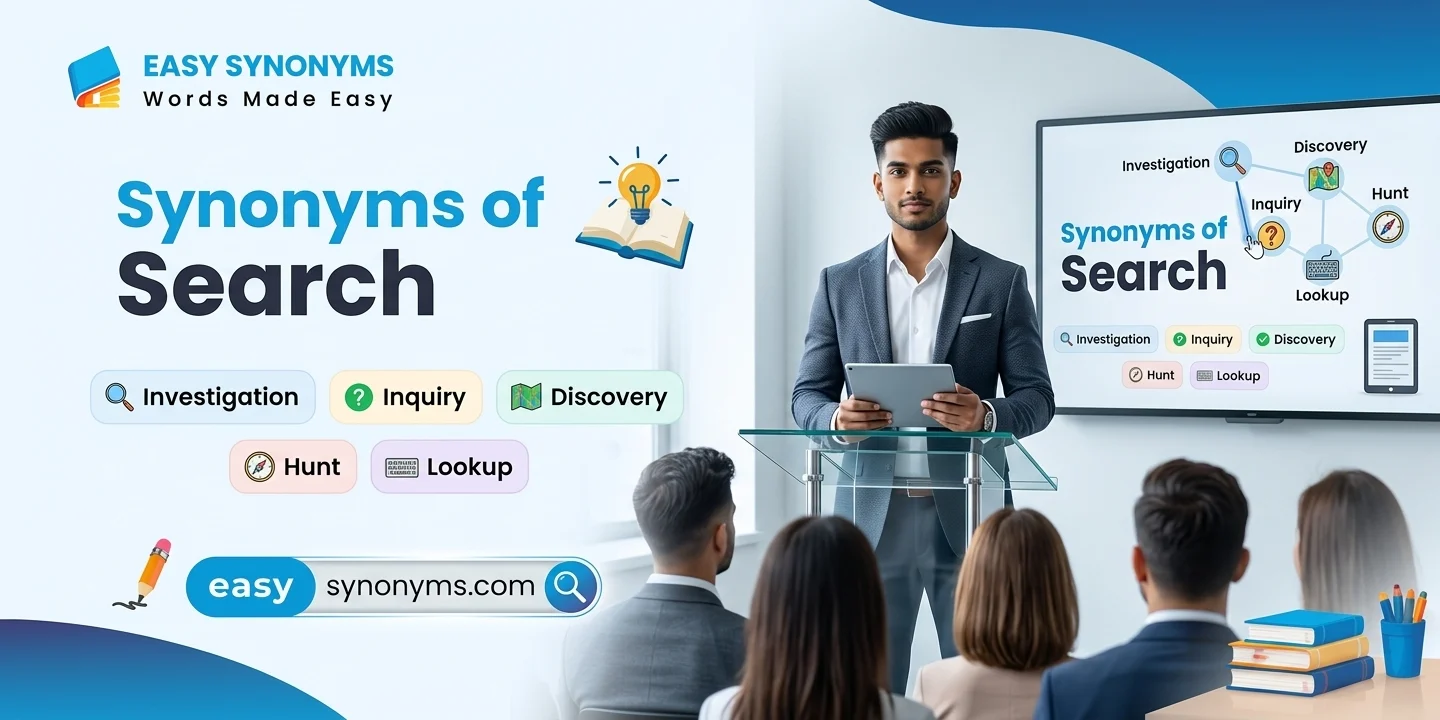 synonyms of search