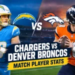 chargers vs denver broncos match player stats
