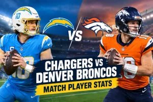 chargers vs denver broncos match player stats