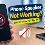 Phone speaker not working fix with a muted smartphone, volume settings, speaker cleaning, and troubleshooting tips.
