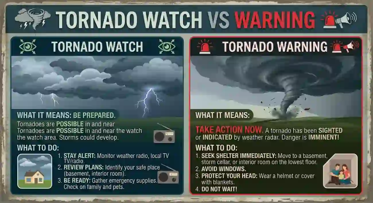 tornado watch vs warning