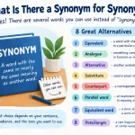 what is there a synonym for synonym