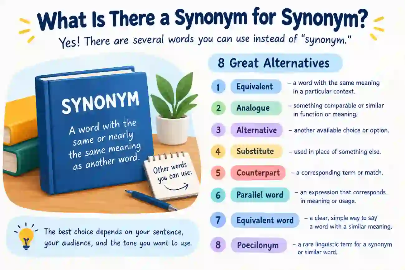 what is there a synonym for synonym